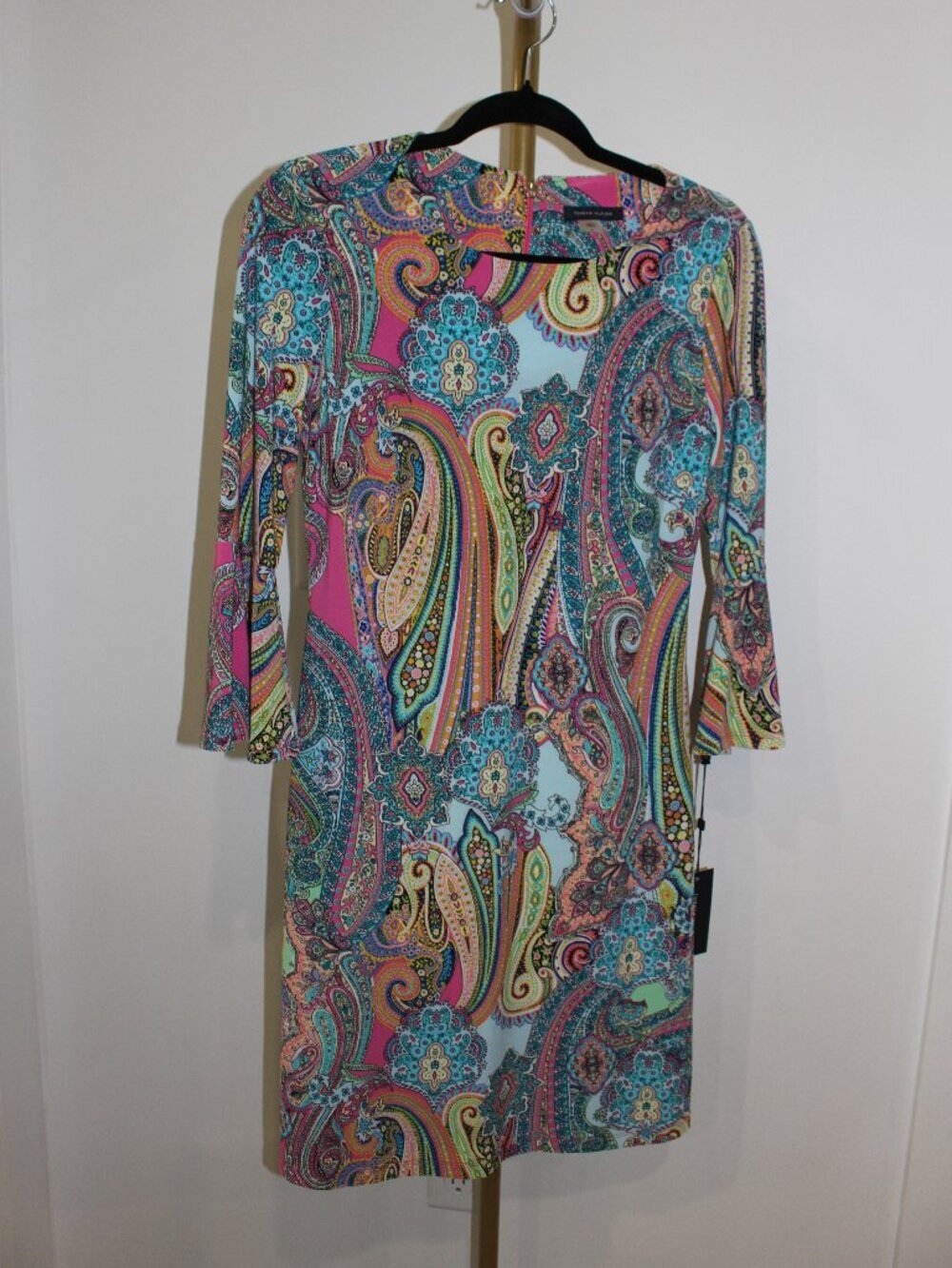 Women's Tommy Hilfiger Colorful Paisley Long Sleeve Dress Size 2